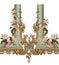 Golden baroque ornamental motif composition