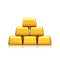 Golden bars pyramid