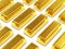 Golden Bars on white background