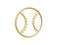 Golden baseball symbol