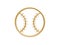 Golden baseball symbol