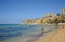 Golden Bay beach, Malta.