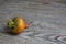 Golden Beet on Knotted Wood Table