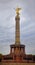 Golden Berlin angel statue on the column in Tiergarten