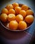 Golden berries in a bowl