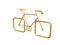 Golden bicycle