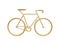 Golden bicycle