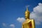 Golden Big Buddha statue image at Wat Bangchak Temple