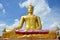 Golden Big Buddha of Wat Bangchak in Nonthaburi, Thailand.