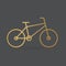 Golden bike icon