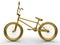 Golden bike illustration