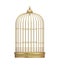 Golden Birdcage Isolated