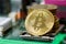 Golden Bitcoin Virtual Cryptography Bank Currency