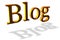 Golden blog header