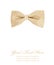 Golden bow tie
