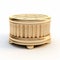 Golden Box Of Coins: Ornate Architectural Elements In Classical Antiquity Style