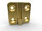 Golden brass hinge