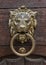 Golden brass Lion head door knob doorknob