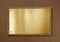 Golden or brass plate for nameboard or diploma background frame