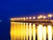 Golden bridge blue sky at Prachuap Khiri Khan, Thailand