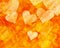 Golden bright painted hearts backgrounds