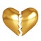 Golden broken heart