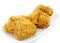 Golden brown fried chicken