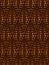 Golden Brown seamless pattern tile with geometric design and floral elements