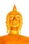 Golden Buddah isolated on white background