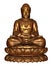 Golden buddha - 3D render