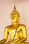The Golden Buddha is beautiful that Buddhists worship