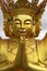 Golden Buddha image, Pagoda at chanteloup, amboise, loire valley, france