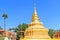 Golden buddha relic pagoda at Wat Phra That Si Chom Thong Worawihan in Chiang Mai, Thailand