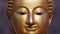 Golden Buddha statue close up