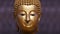 Golden Buddha statue close up