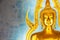 Golden Buddha statue in the Marble Temple or Wat Benchamabophit