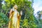 Golden buddha statue Phousi Hill Wat Chom Si Luang Prabang