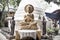 GOLDEN BUDDHA STATUE IN SIR LANKA TEMPLE