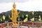 Golden Buddha Statue stand, Buddha gold
