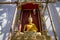 Golden Buddha Statue in under construction temple at Wat Somdej