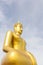 Golden Buddha statue at Wat Bangchak in Nonthaburi, Thailand