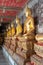 Golden Buddha statue in Wat Suthat Thepphawararam the royal temple of the first grade in Bangkok.