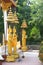 Golden Buddha statues in temple Wat Sisaket,Vientiane, Laos