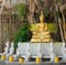 Golden Buddha under a Bodhi tree