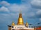 Golden Buddhist stupa / chaitya of Kong Meng San Phor Kark See monastery, also known as Bright Hill temple in Singapore