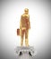 Golden businessman statue