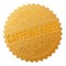 Golden CAFFEINE FREE Award Stamp