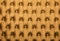 Golden capitone tufted fabric upholstery texture
