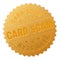 Golden CARD SCAM Award Stamp