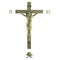 Only Golden Catholic Cross with the Crucifixion.